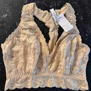 Cosabella Never Say Never Racie Racer Back Bralette, NWT, Size M, Blush